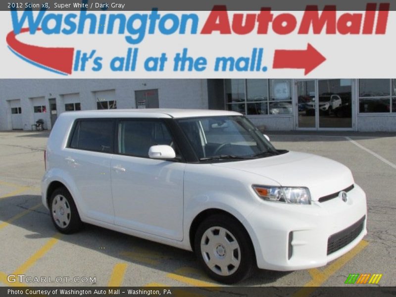Super White / Dark Gray 2012 Scion xB