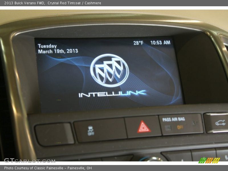 Crystal Red Tintcoat / Cashmere 2013 Buick Verano FWD