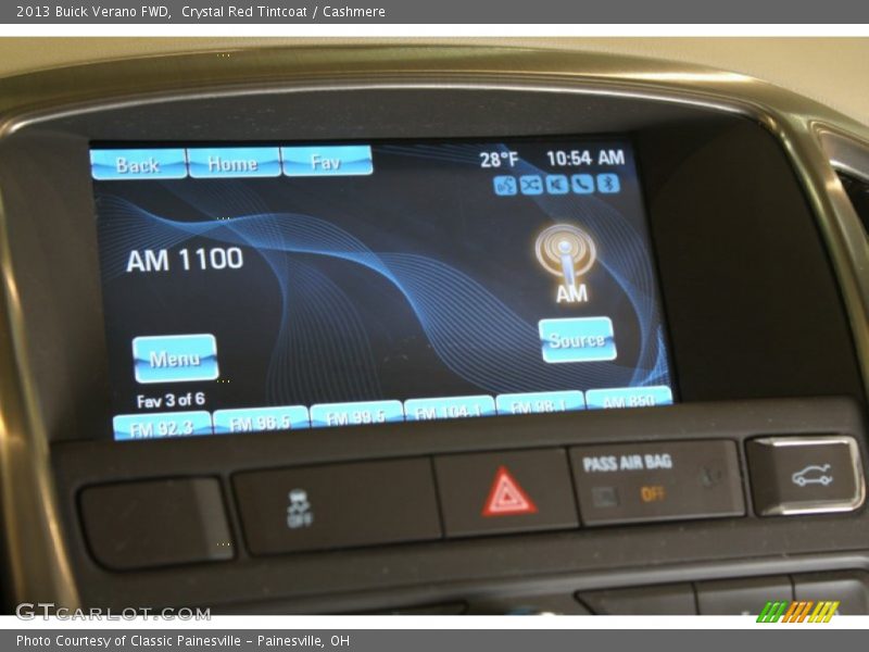 Crystal Red Tintcoat / Cashmere 2013 Buick Verano FWD
