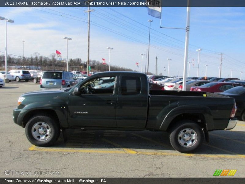Timberland Green Mica / Sand Beige 2011 Toyota Tacoma SR5 Access Cab 4x4