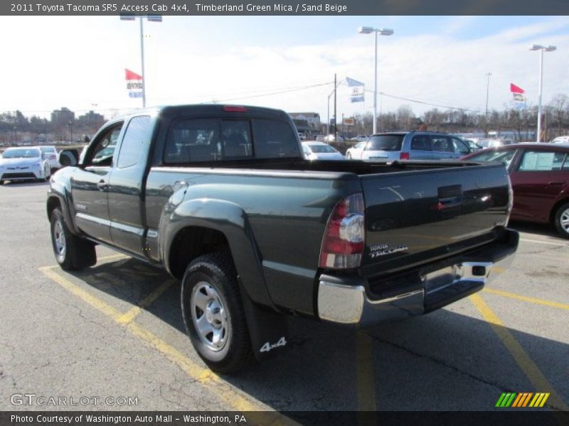 Timberland Green Mica / Sand Beige 2011 Toyota Tacoma SR5 Access Cab 4x4