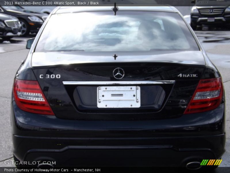 Black / Black 2013 Mercedes-Benz C 300 4Matic Sport