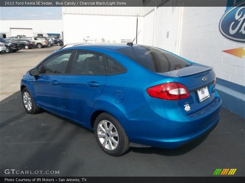 Blue Candy / Charcoal Black/Light Stone 2013 Ford Fiesta SE Sedan