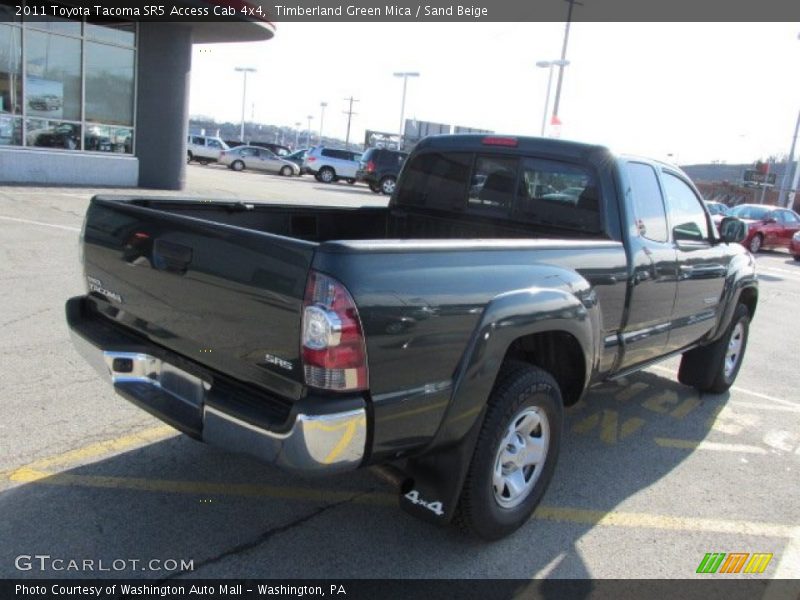 Timberland Green Mica / Sand Beige 2011 Toyota Tacoma SR5 Access Cab 4x4