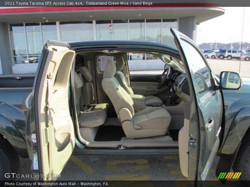 Timberland Green Mica / Sand Beige 2011 Toyota Tacoma SR5 Access Cab 4x4