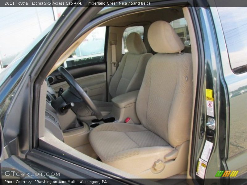 Timberland Green Mica / Sand Beige 2011 Toyota Tacoma SR5 Access Cab 4x4