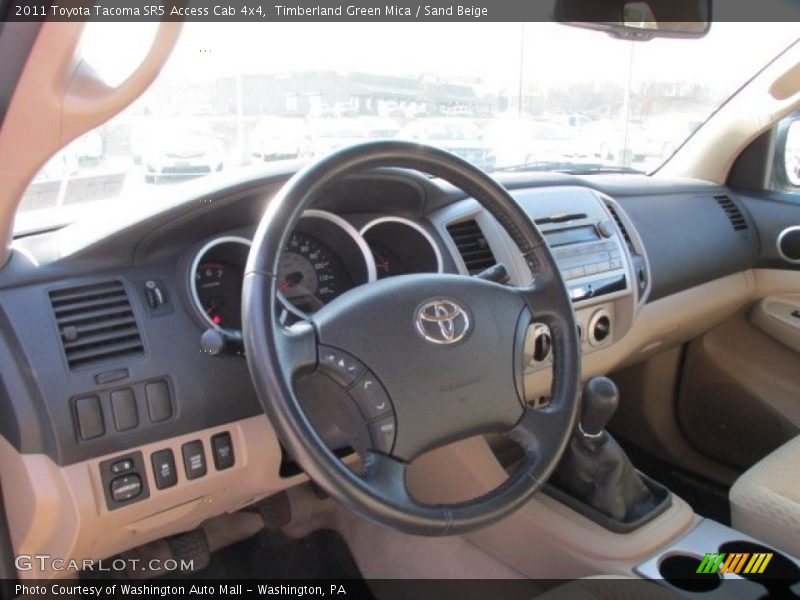 Timberland Green Mica / Sand Beige 2011 Toyota Tacoma SR5 Access Cab 4x4