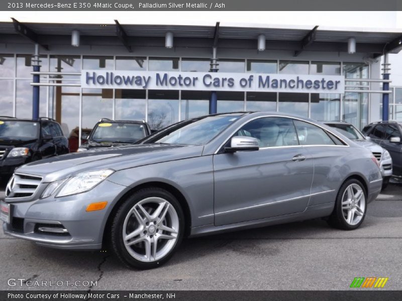 Palladium Silver Metallic / Ash 2013 Mercedes-Benz E 350 4Matic Coupe