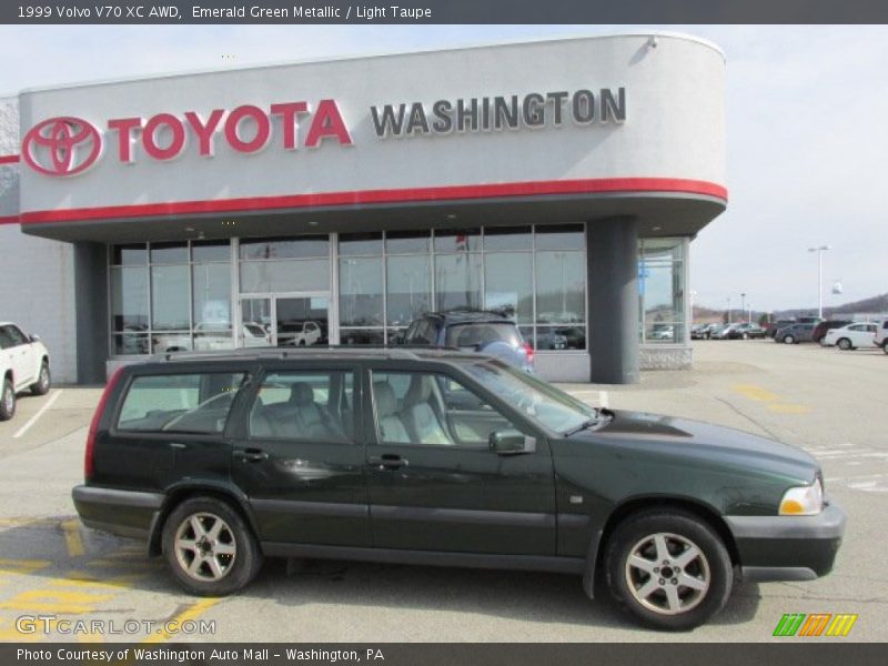 Emerald Green Metallic / Light Taupe 1999 Volvo V70 XC AWD