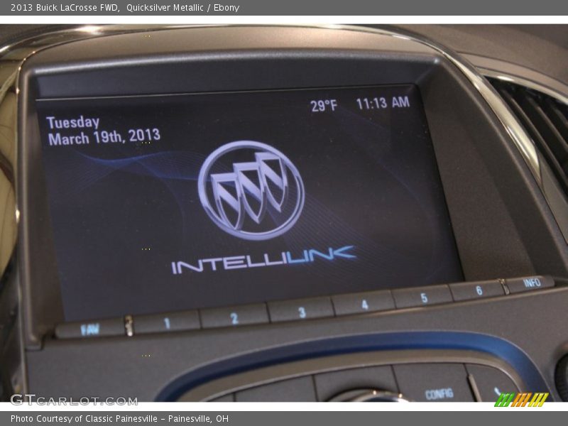 Quicksilver Metallic / Ebony 2013 Buick LaCrosse FWD