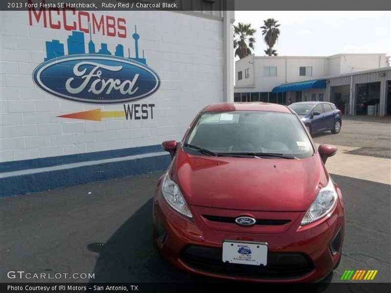 Ruby Red / Charcoal Black 2013 Ford Fiesta SE Hatchback