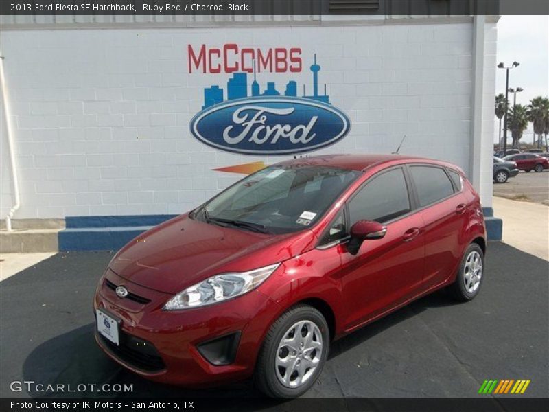 Ruby Red / Charcoal Black 2013 Ford Fiesta SE Hatchback