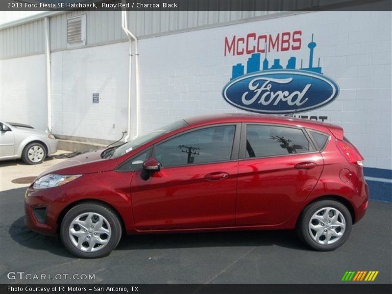 Ruby Red / Charcoal Black 2013 Ford Fiesta SE Hatchback