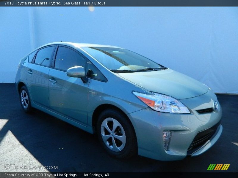 Sea Glass Pearl / Bisque 2013 Toyota Prius Three Hybrid