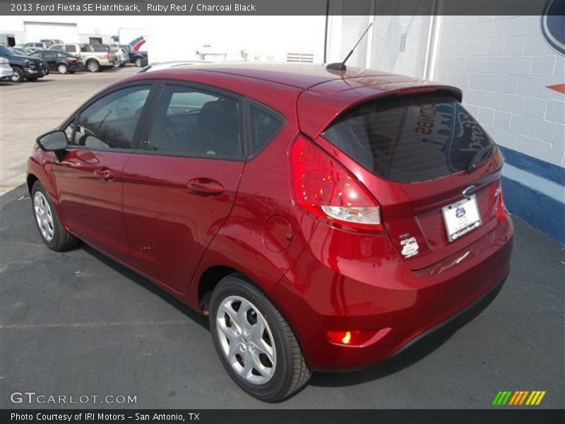 Ruby Red / Charcoal Black 2013 Ford Fiesta SE Hatchback