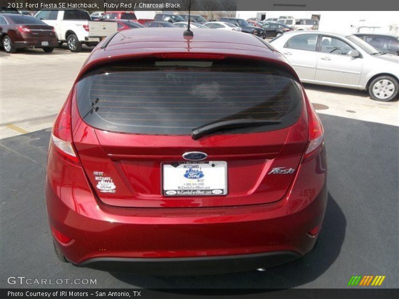 Ruby Red / Charcoal Black 2013 Ford Fiesta SE Hatchback