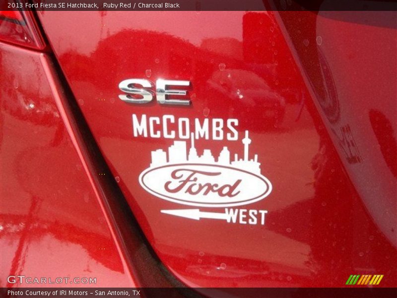 Ruby Red / Charcoal Black 2013 Ford Fiesta SE Hatchback