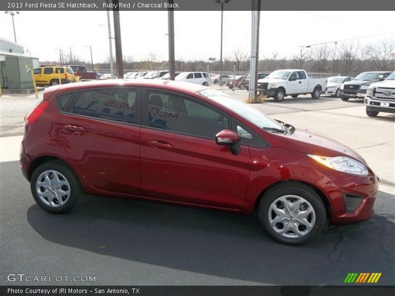 Ruby Red / Charcoal Black 2013 Ford Fiesta SE Hatchback
