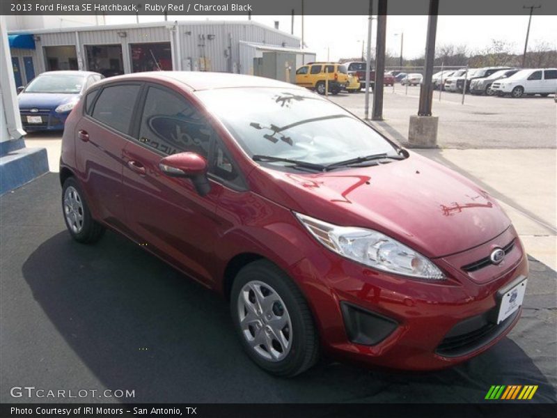 Ruby Red / Charcoal Black 2013 Ford Fiesta SE Hatchback