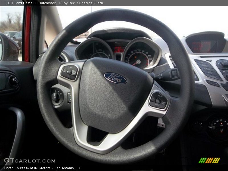 Ruby Red / Charcoal Black 2013 Ford Fiesta SE Hatchback