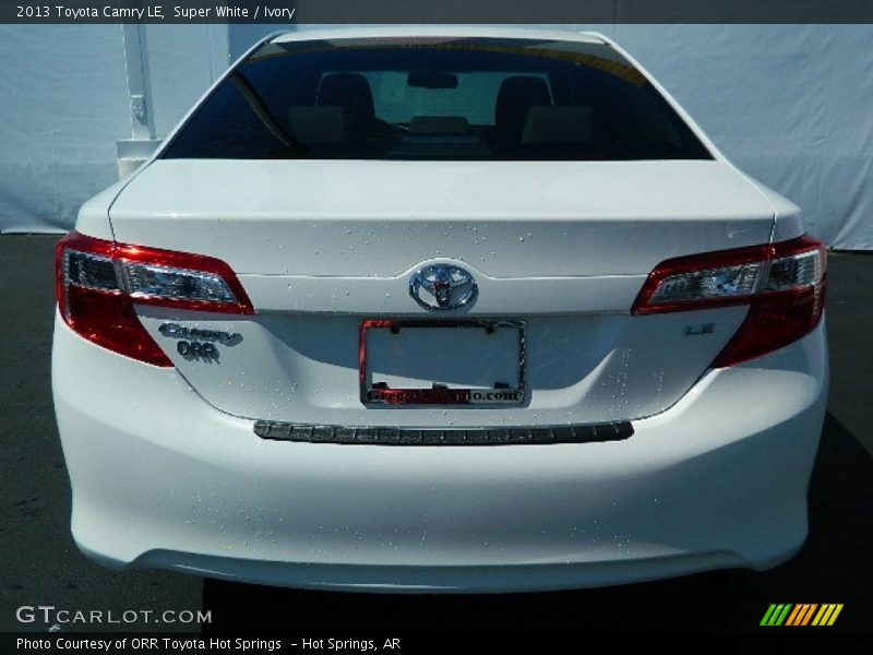 Super White / Ivory 2013 Toyota Camry LE