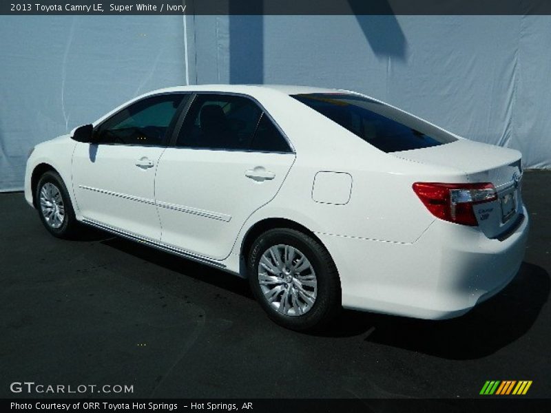 Super White / Ivory 2013 Toyota Camry LE