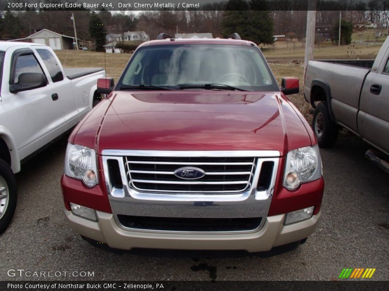 Dark Cherry Metallic / Camel 2008 Ford Explorer Eddie Bauer 4x4