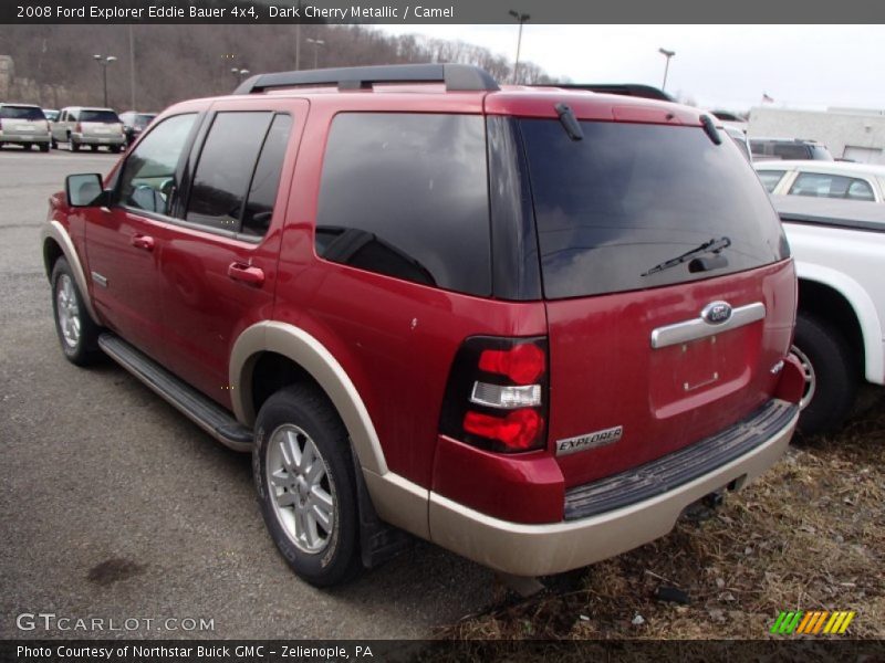 Dark Cherry Metallic / Camel 2008 Ford Explorer Eddie Bauer 4x4