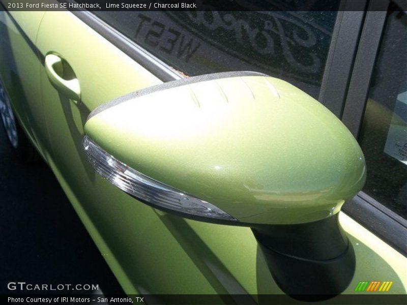 Lime Squeeze / Charcoal Black 2013 Ford Fiesta SE Hatchback