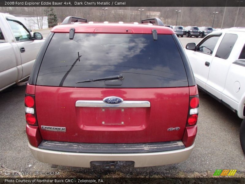 Dark Cherry Metallic / Camel 2008 Ford Explorer Eddie Bauer 4x4