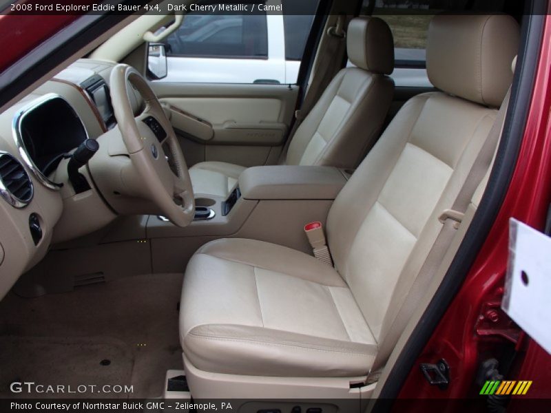 Dark Cherry Metallic / Camel 2008 Ford Explorer Eddie Bauer 4x4