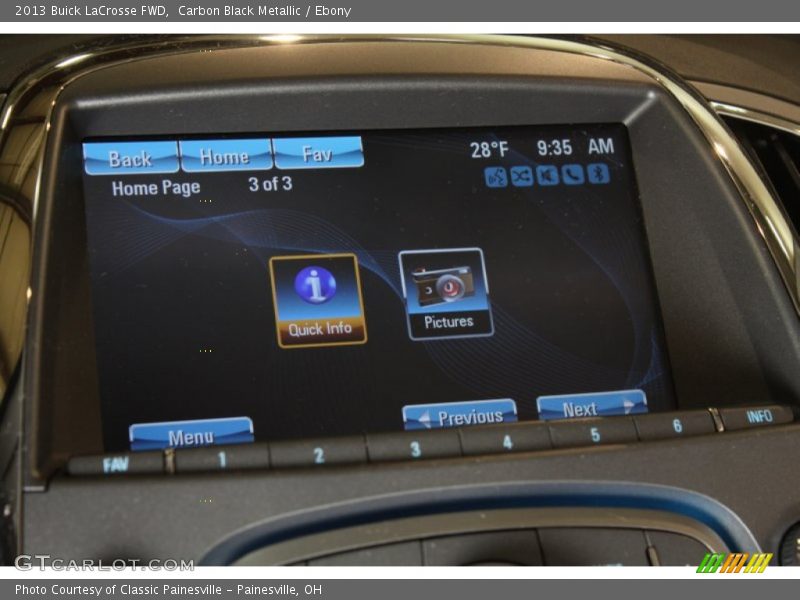 Carbon Black Metallic / Ebony 2013 Buick LaCrosse FWD