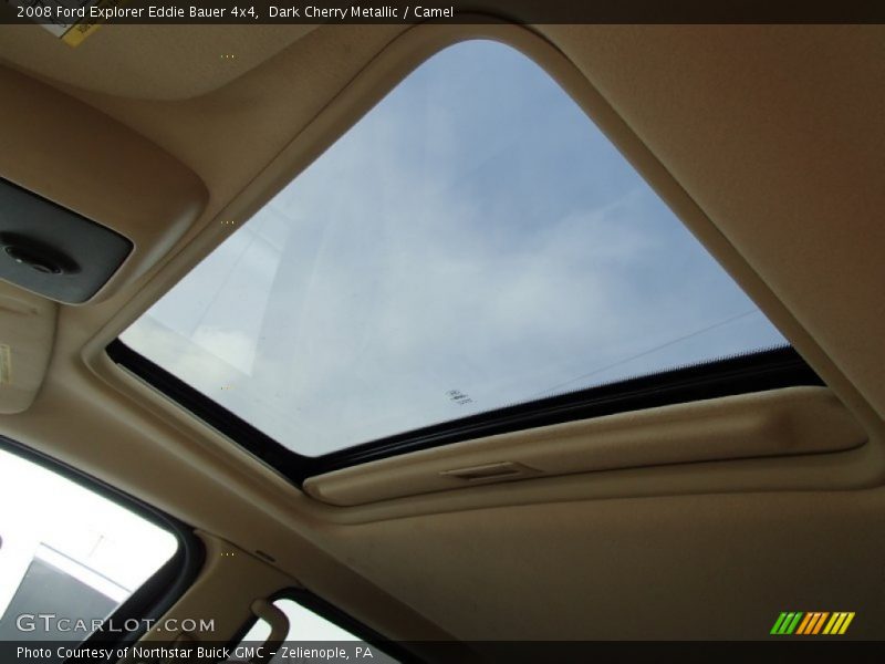 Dark Cherry Metallic / Camel 2008 Ford Explorer Eddie Bauer 4x4
