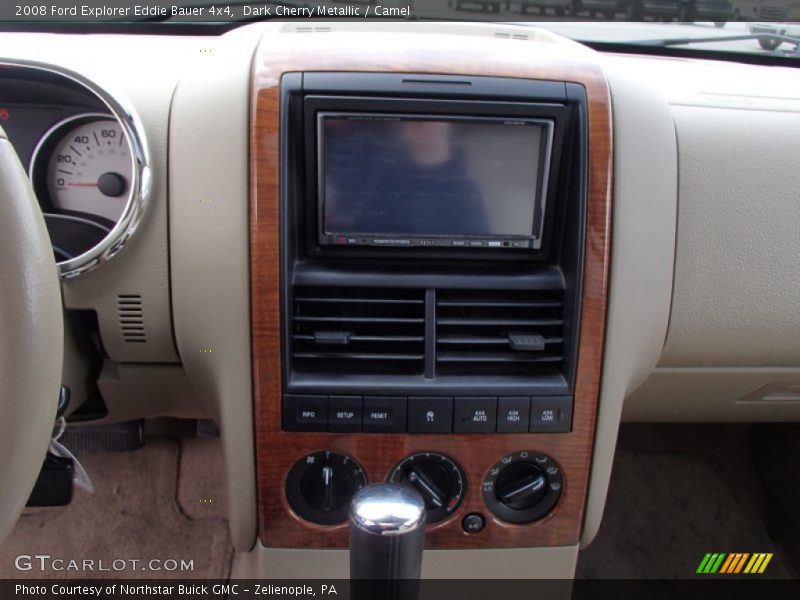 Dark Cherry Metallic / Camel 2008 Ford Explorer Eddie Bauer 4x4
