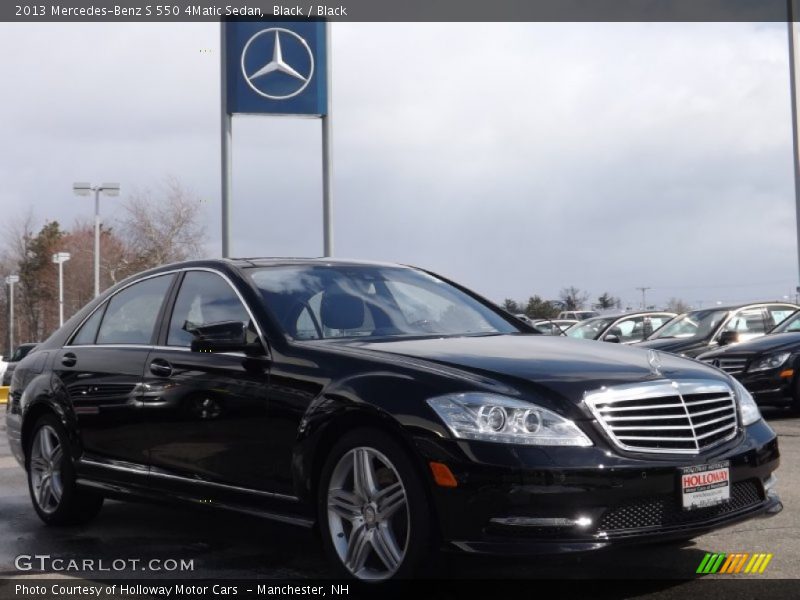 Black / Black 2013 Mercedes-Benz S 550 4Matic Sedan