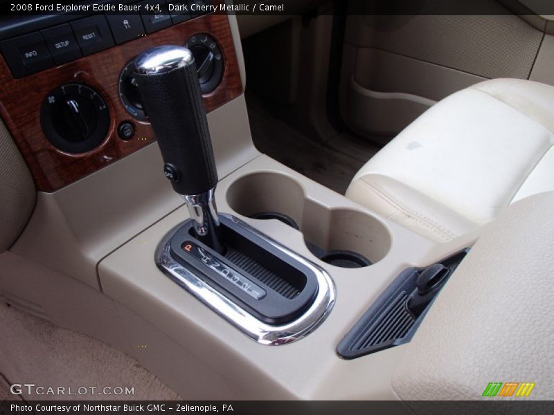 Dark Cherry Metallic / Camel 2008 Ford Explorer Eddie Bauer 4x4