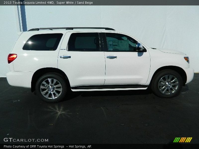 Super White / Sand Beige 2013 Toyota Sequoia Limited 4WD