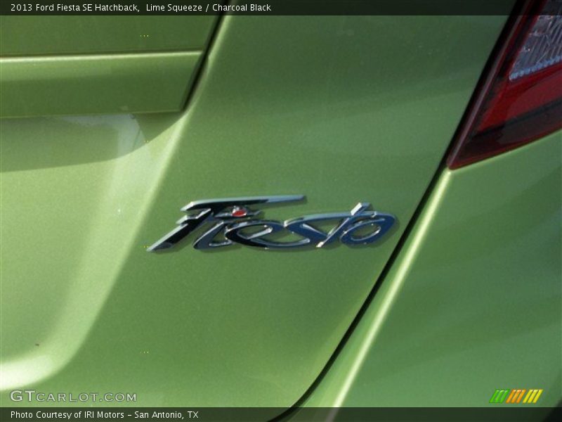 Lime Squeeze / Charcoal Black 2013 Ford Fiesta SE Hatchback