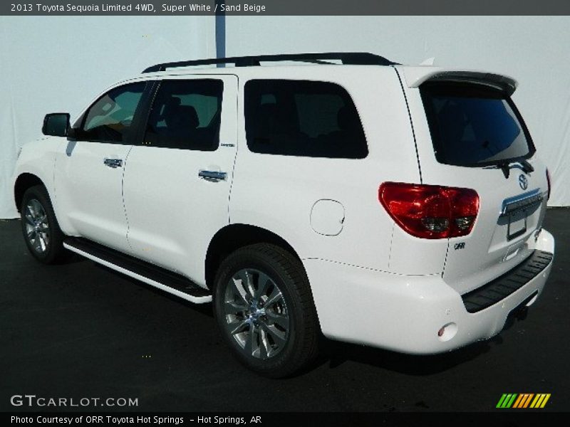 Super White / Sand Beige 2013 Toyota Sequoia Limited 4WD