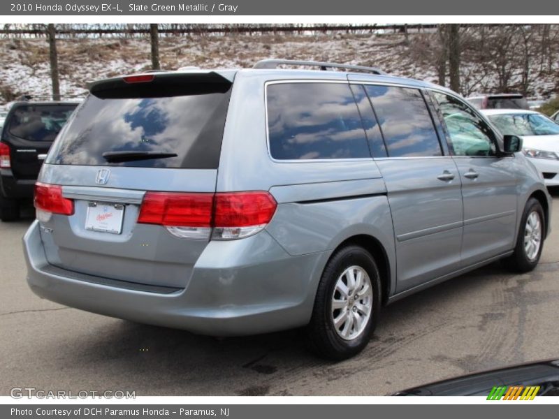 Slate Green Metallic / Gray 2010 Honda Odyssey EX-L