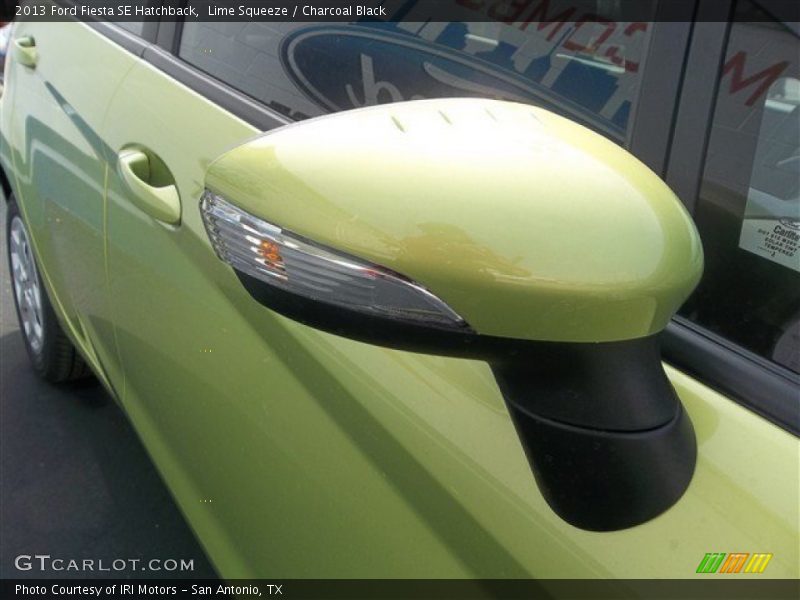 Lime Squeeze / Charcoal Black 2013 Ford Fiesta SE Hatchback