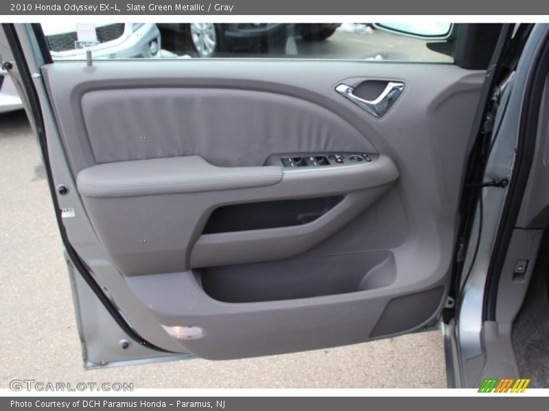 Slate Green Metallic / Gray 2010 Honda Odyssey EX-L