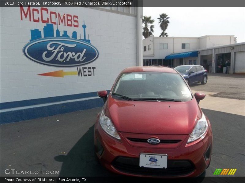 Ruby Red / Charcoal Black/Light Stone 2013 Ford Fiesta SE Hatchback