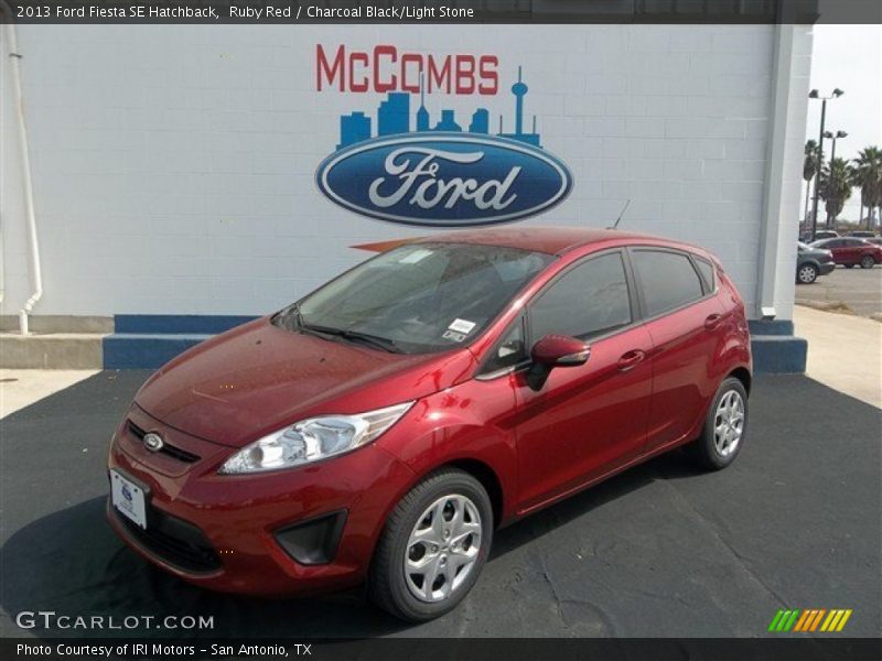 Ruby Red / Charcoal Black/Light Stone 2013 Ford Fiesta SE Hatchback