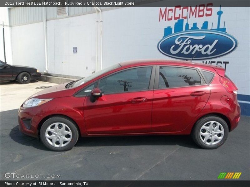 Ruby Red / Charcoal Black/Light Stone 2013 Ford Fiesta SE Hatchback