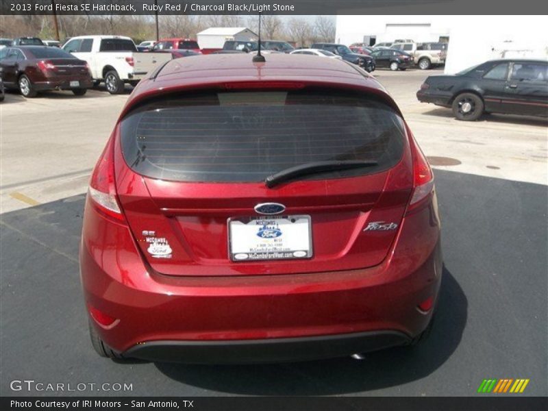 Ruby Red / Charcoal Black/Light Stone 2013 Ford Fiesta SE Hatchback
