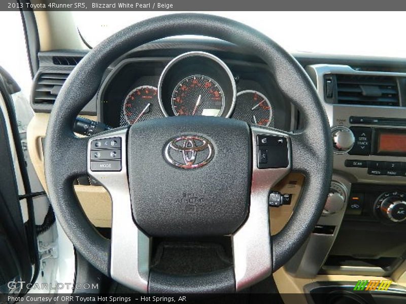 Blizzard White Pearl / Beige 2013 Toyota 4Runner SR5