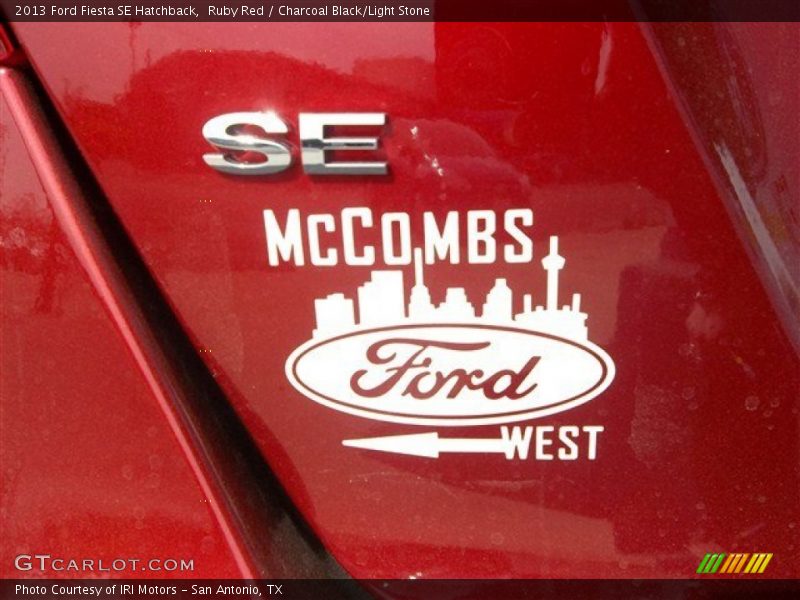 Ruby Red / Charcoal Black/Light Stone 2013 Ford Fiesta SE Hatchback