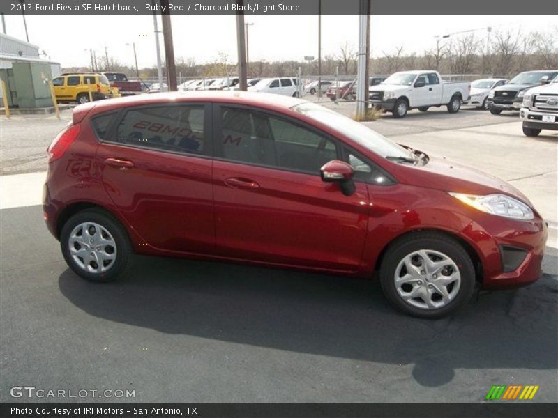 Ruby Red / Charcoal Black/Light Stone 2013 Ford Fiesta SE Hatchback
