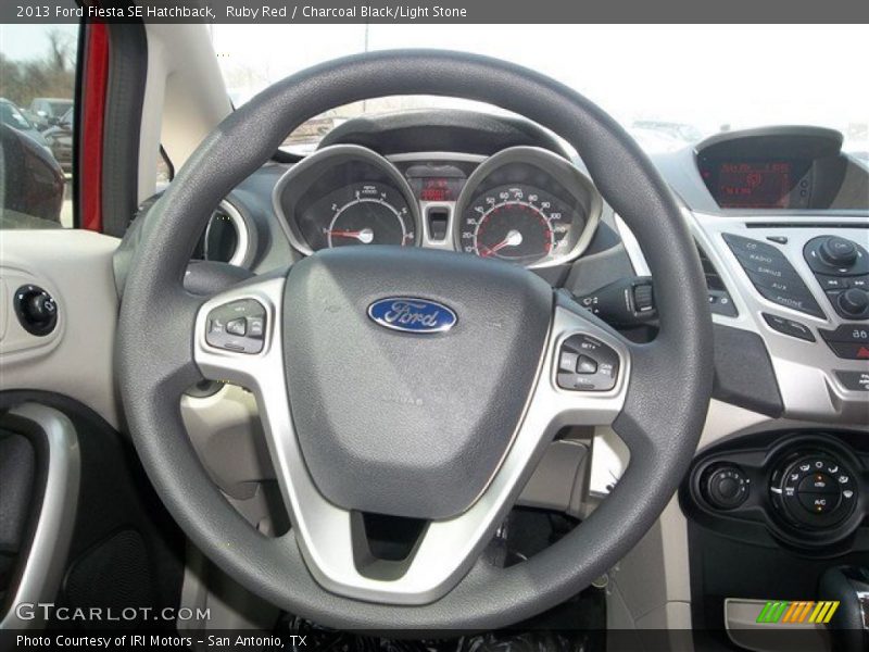 Ruby Red / Charcoal Black/Light Stone 2013 Ford Fiesta SE Hatchback
